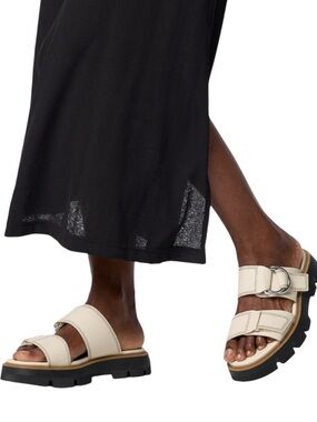 Sorel Rein CB Leather Slide Sandals Size 10 NEW